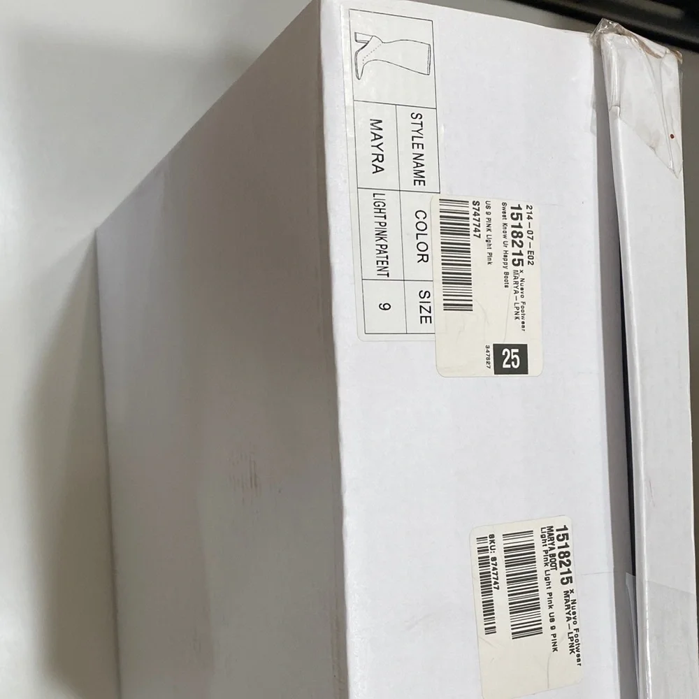 New Mixx Shuz Patent Light Pink Mayra Boots Size 9 - Picture 3 of 13